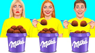 No Hands Vs One Hand Vs Two Hands Eating Challenge  Prank Wars By Funny Do Challenge