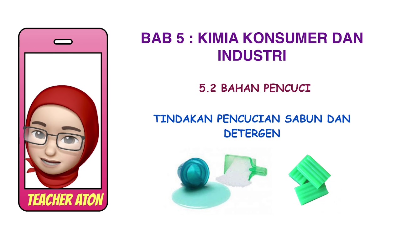 Tindakan Pencucian Sabun Dan Detergen Kimia Tingkatan 5 Youtube