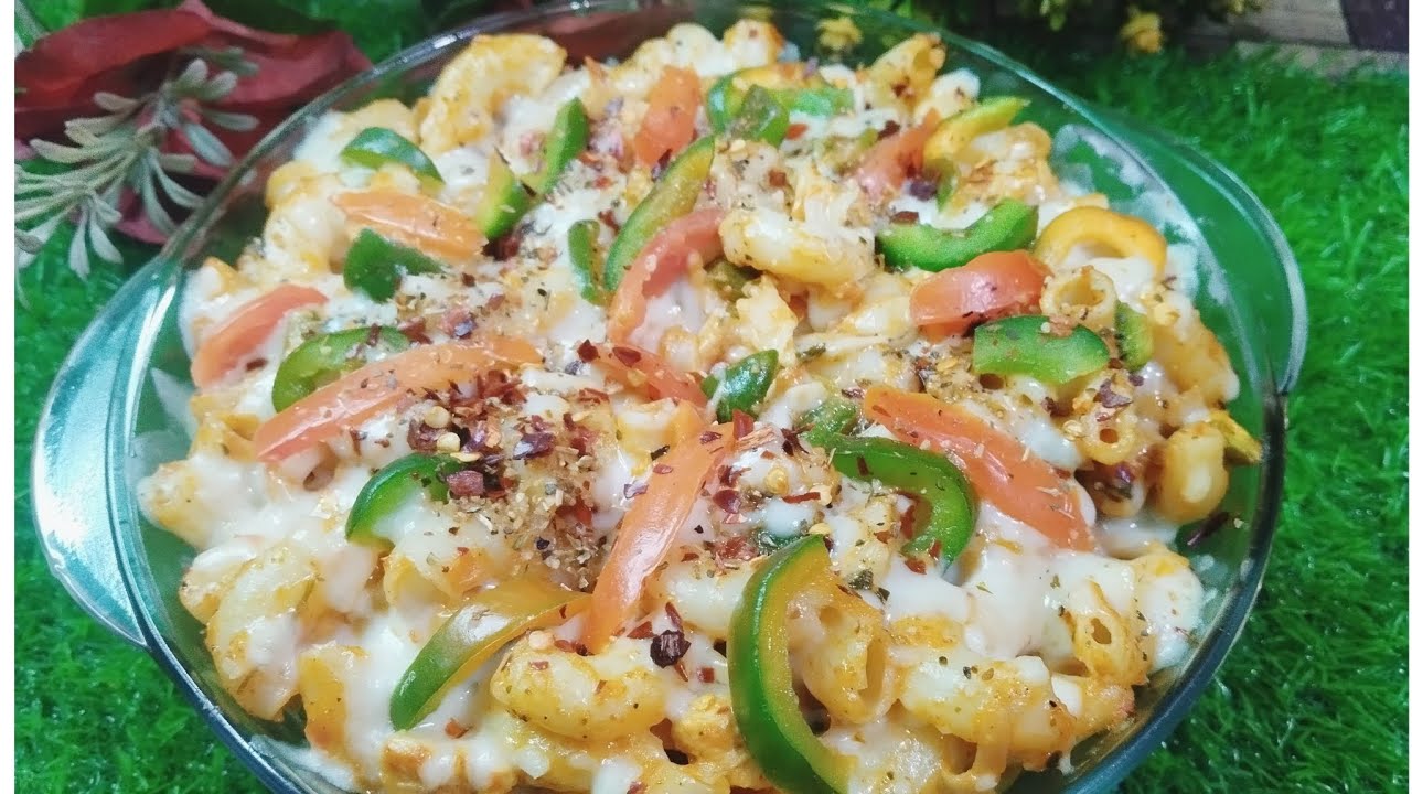 Chicken Cheese Pasta Recipe ! Creamy & Cheesy White Sauce Pasta Simple & Easy Recipe ! 