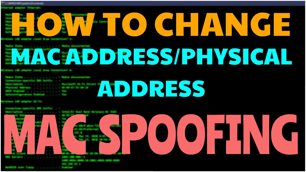 network mac address spoofing