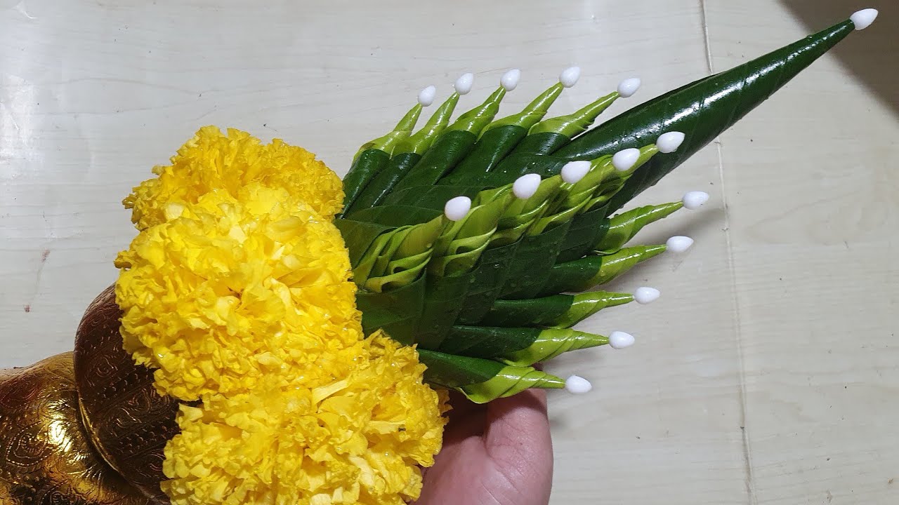 วิธีทำ บายศรีเล็ก ยอดบายศรี ขันหมากเบ็งประยุกต์