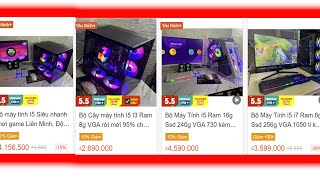 Câu chuyện Pc 3 tr đẹp Lung linh Led RBG  trên shopee và test thực tế