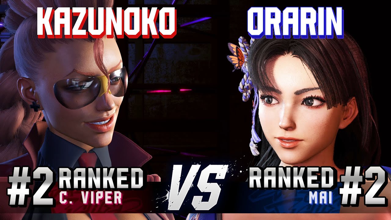 SF6 ▰ KAZUNOKO (#2 Ranked C.Viper) vs ORARIN (#2 Ranked Mai) ▰ High Level Gameplay