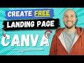 How to Build a Landing Page in Canva Free in 10 Minutes (No Skills Needed)