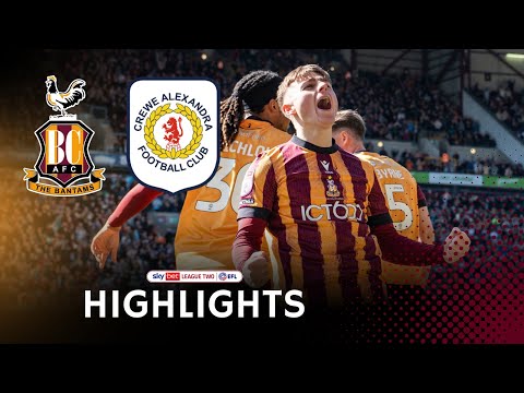 Bradford Crewe Goals And Highlights