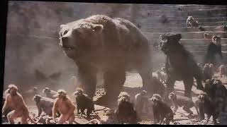 The Jungle Book (2016) Baloo & Bagheera Fighting Monkeys / King Louie Chases Mowgli 