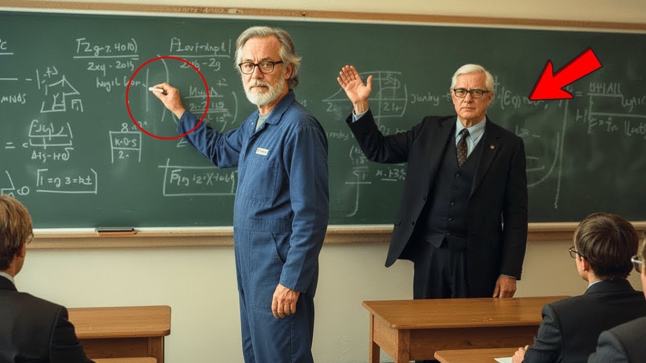 Professor Found the Janitor Solving Equations Alone at 2AM - What Followed Left Everyone Speechless