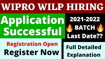 Wipro WILP 2022 Hiring | Wipro Fresher