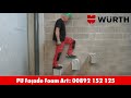 Wurth purlorgic pu facade foam