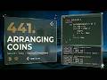 LeetCode 441. Arranging Coins | Iterative Staircase Simulation Solution (C++)