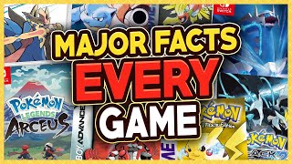 20 Facts About EVERY Pokémon Game EVER MADE (Main Series)