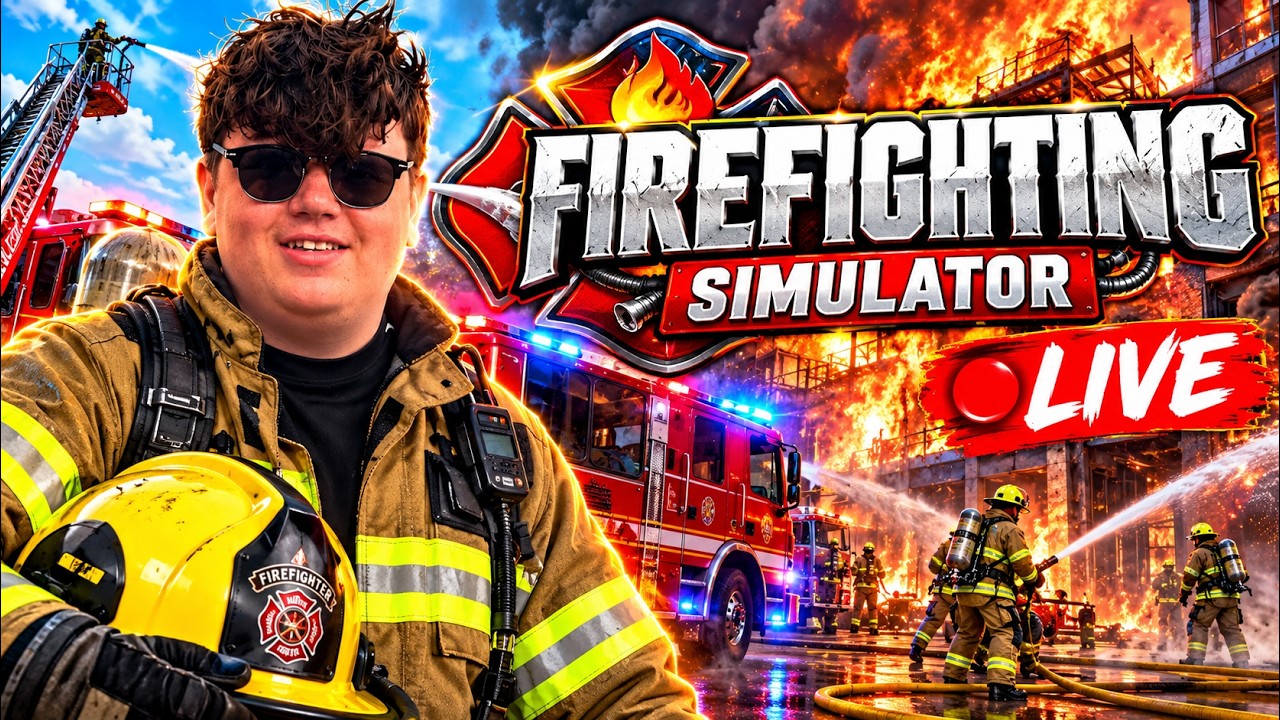 🔥 CAN I SURVIVE AS A FIREFIGHTER?! 🚒 | Firefighting Simulator LIVE 🔴