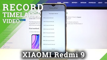 XIAOMI Redmi 9 – Mange Camera Settings & Change Speed of Timelapse Recording