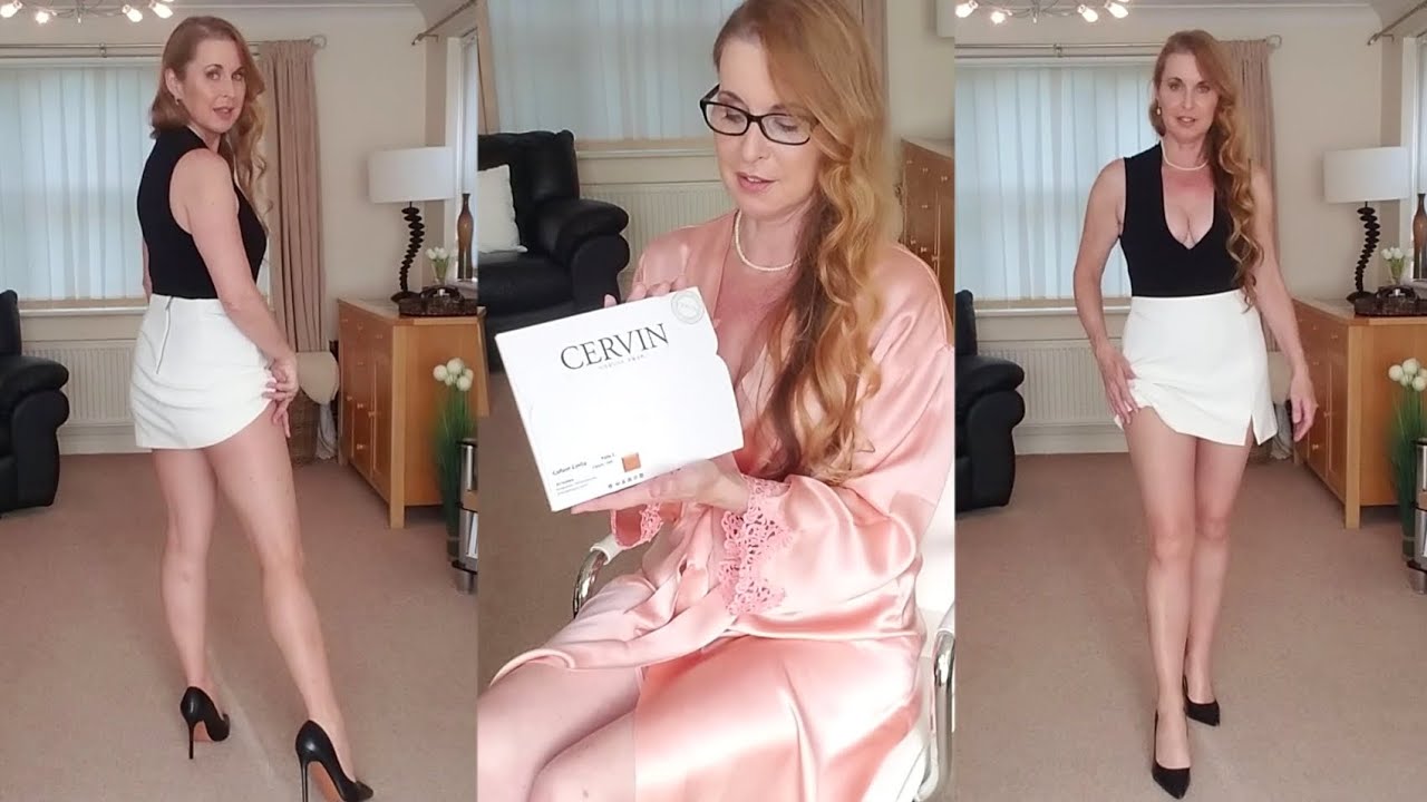 Cervin nylon tights try on review. 💋