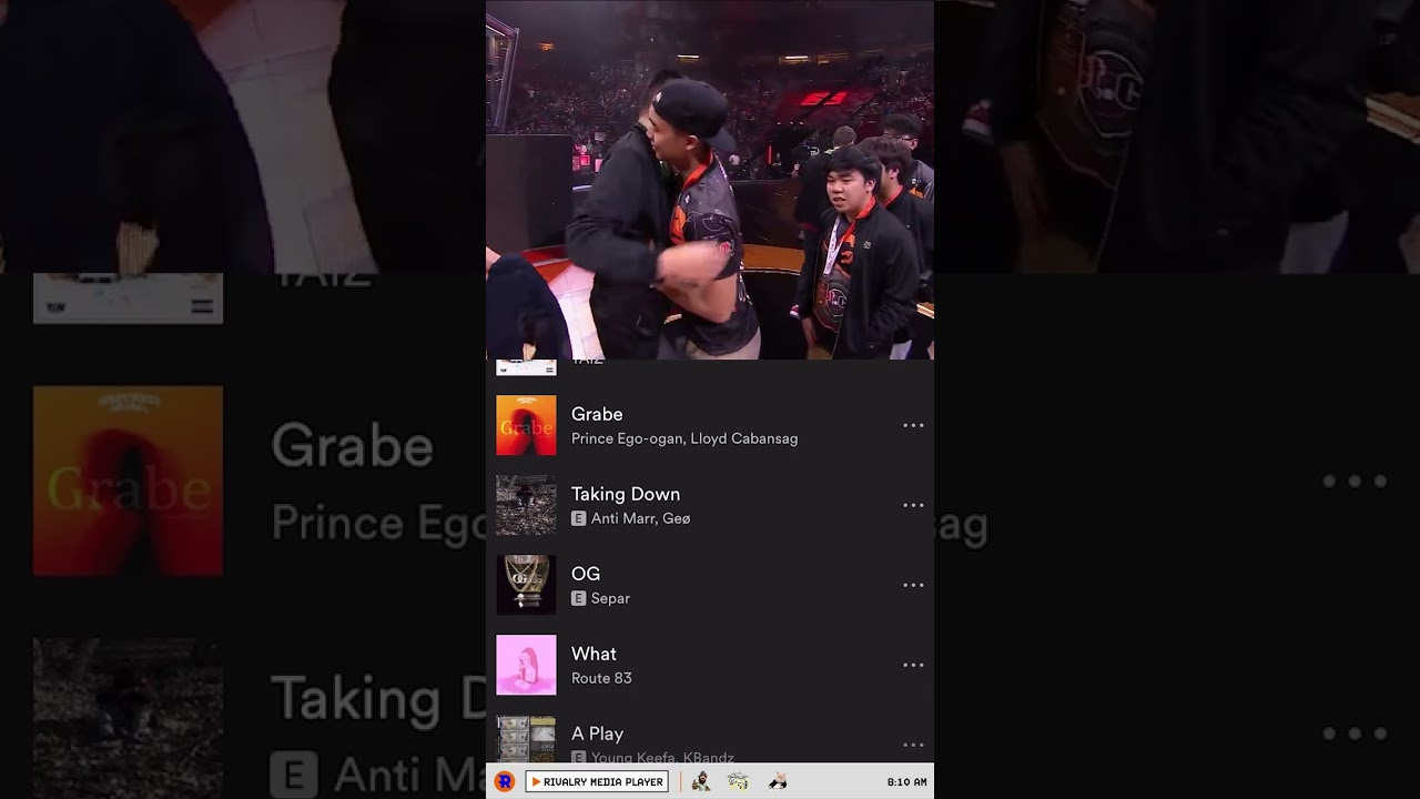OG VS TNC Elimination Match TI6 but it's a Spotify Playlist