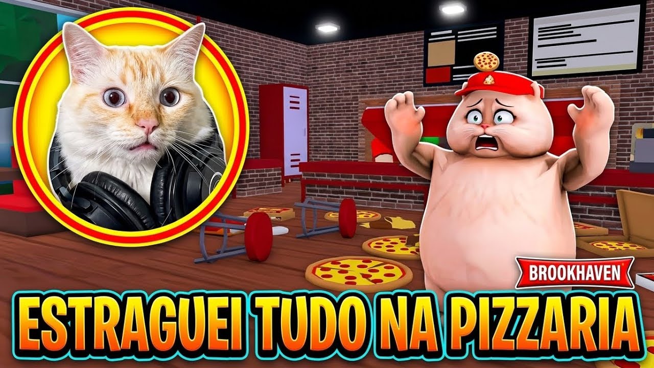 PRIMEIRA VEZ DO GATOXINHA TRABALHANDO NA PIZZARIA DO ROBLOX