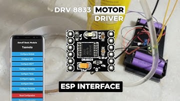 Drv8833 Motor Driver | Drv8833 Arduino Esp interfacing.