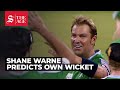 Shane Warne Predicts How He Ll Take Wicket Live On Air