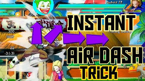 DBFZ - Instant Air Dash Trick Tutorial