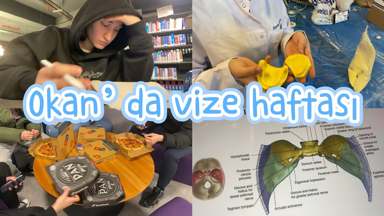 Okan’da vize haftası (mini ders vlogu, protez labı, kütüphane)