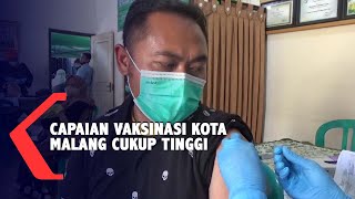 Capaian Vaksinasi Dosis Pertama di Kota Malang Hampir 90 persen