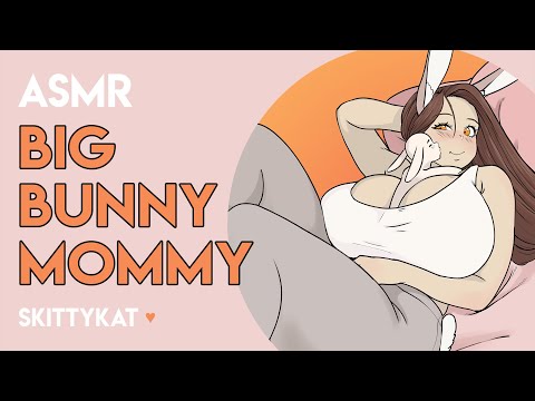 Big Bunny Mommy Almost Sits on You [F4A] [Comfort] [Snuggles] [Headpats] [Rain] [Sleep] [ASMR]