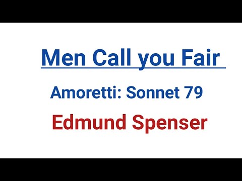 sonnet 79 edmund spenser