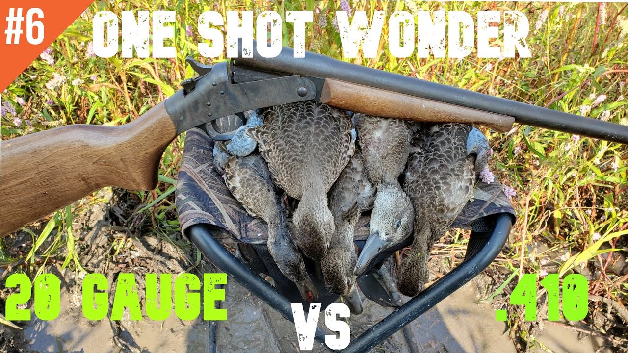 SINGLE SHOT 20 GAUGE VS .410 PUBLIC LAND DUCK HUNTING NEBRASKA