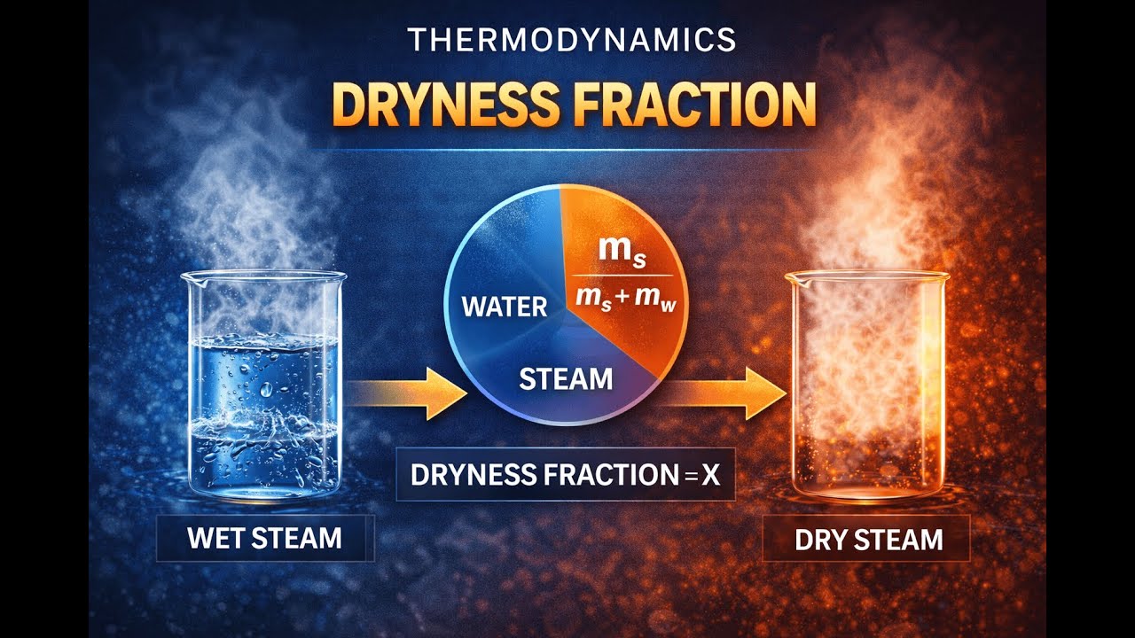 Dryness Fraction of Steam | Applied Thermodynamics/Dryness Fraction in Thermodynamics