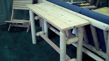 LogFurniturePlace.com: a look at the Lakeland Log Sofa Table