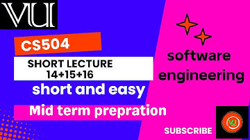 Cs504 lecture 14, 15, 16 #foryou #pleasesubscribe #softwareengineering #cs504