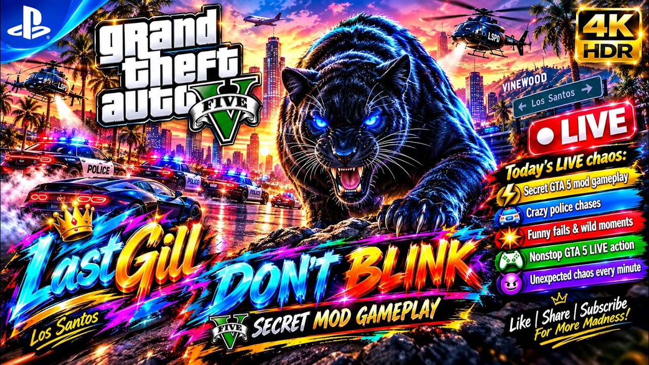 GTA 5 LIVE – DON’T BLINK! SECRET MOD ACTIVATED | Ep 148 #gtalive #gtaonline