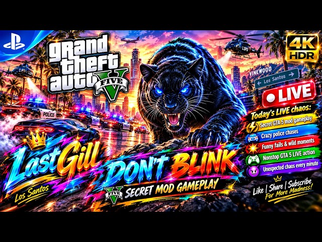 GTA 5 LIVE – DON’T BLINK! SECRET MOD ACTIVATED | Ep 148 #gtalive #gtaonline