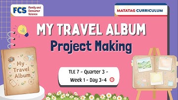 TLE 7 Q3  Week 1 Day 3-4 My Travel Album Project