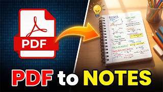 PDF ko Handwritten Notes Kaise Banaye | How to Convert PDF to Handwritten Notes (FREE AI)