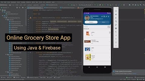 Online Grocery Store App | Android studio (using java & firebase)