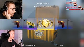 ohnepixel cant believe sparkles unboxes knife for CS:GO developer