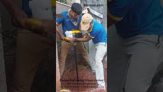Biamep Earth Pit Making Using Earth Hager Machine For Rod Earthing