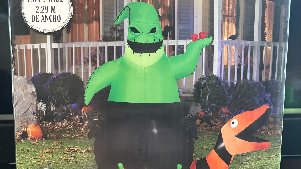 Gemmy Oogie Boogie Cauldron Inflatable Review! 🎲👻 | Countdown to Halloween
