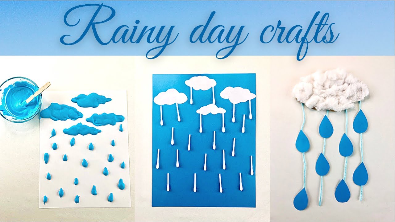 3 Easy Rainy Day Crafts And Activities For Kids Rain Cloud Craft 