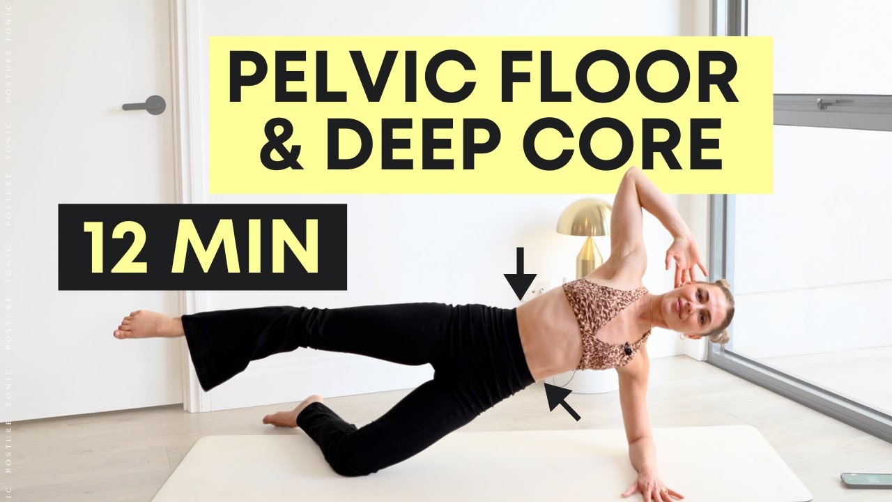 12 MIN daily routine for DEEP CORE & PELVIC FLOOR Pilates home workout