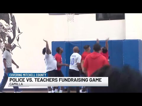 Hoops with a Cop fundraiser raises money for Mitchell County Middle School