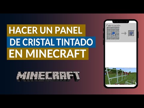 Cómo Hacer Panel de Cristal Tintado en Minecraft - Cómo Tintar Cristales