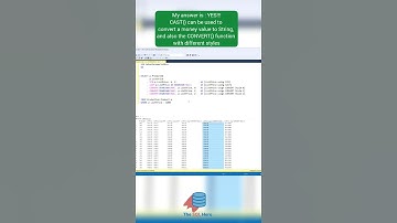 Thumbnail of Do you know how to convert? #sql #money #datascience #convert #dataengineering #sqlserver  #data