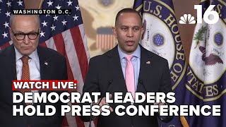 Jeffries and Schumer hold press conference