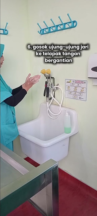 Kebersihan tangan dengan sabun dan air mengalir #handhygiene #elearningppi #ppirsudtjitrowardojo