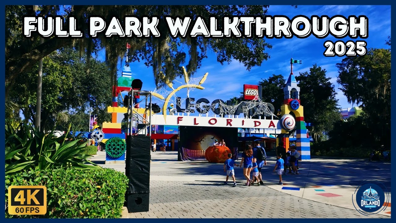 LEGOLAND Florida Full Park Walkthrough 2025! (4K 60FPS)