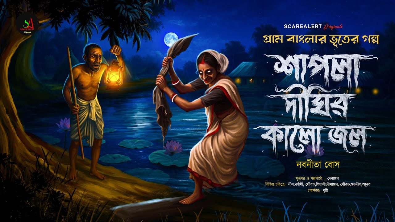 শাপলা দীঘির কালো জল  [ একটি গা ছমছমে গ্রাম বাংলার ভূতের গল্প ] Gram banglar vuter golpo |