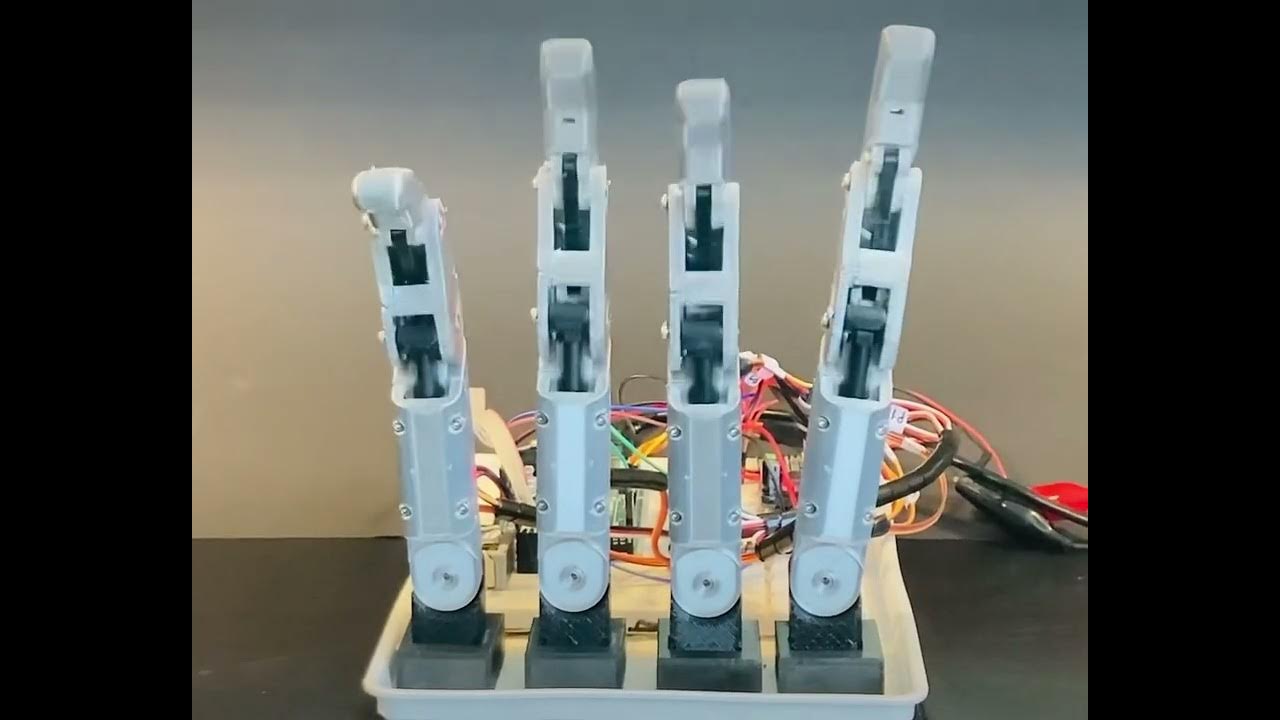Servo Robot Fingers controlled by arduino - YouTube