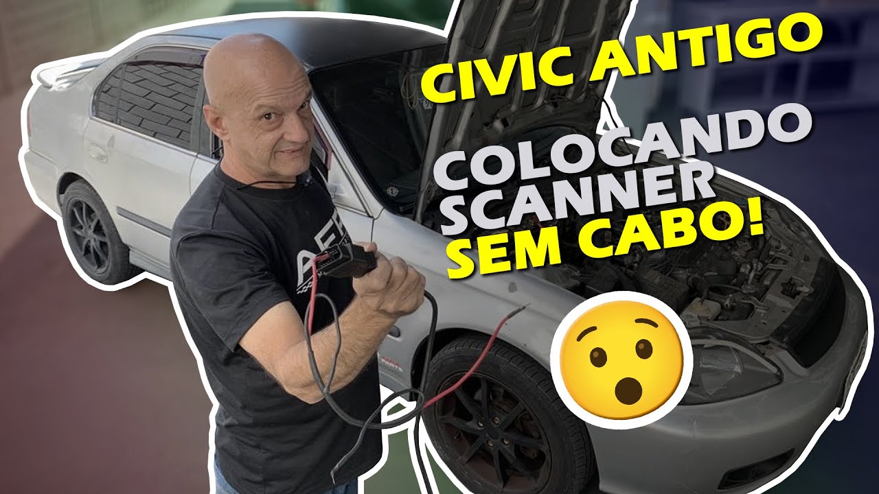 SEM CABO!! Veja COMO colocar SCANNER nos HONDA CIVIC's ANTIGOS!!!